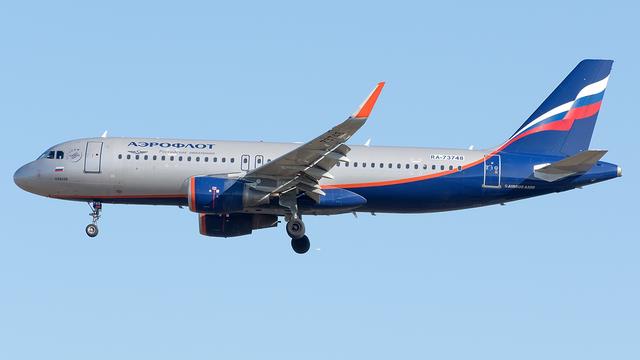 RA-73748:Airbus A320-200:Аэрофлот